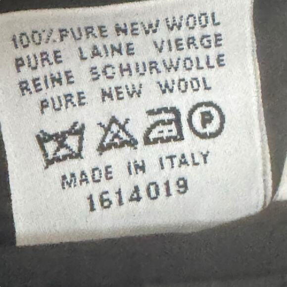 LANVIN CLASSIQUE Pure Wool Overcoat 48R Italy Black Luxury Designer Long Coat - Picture 14 of 16